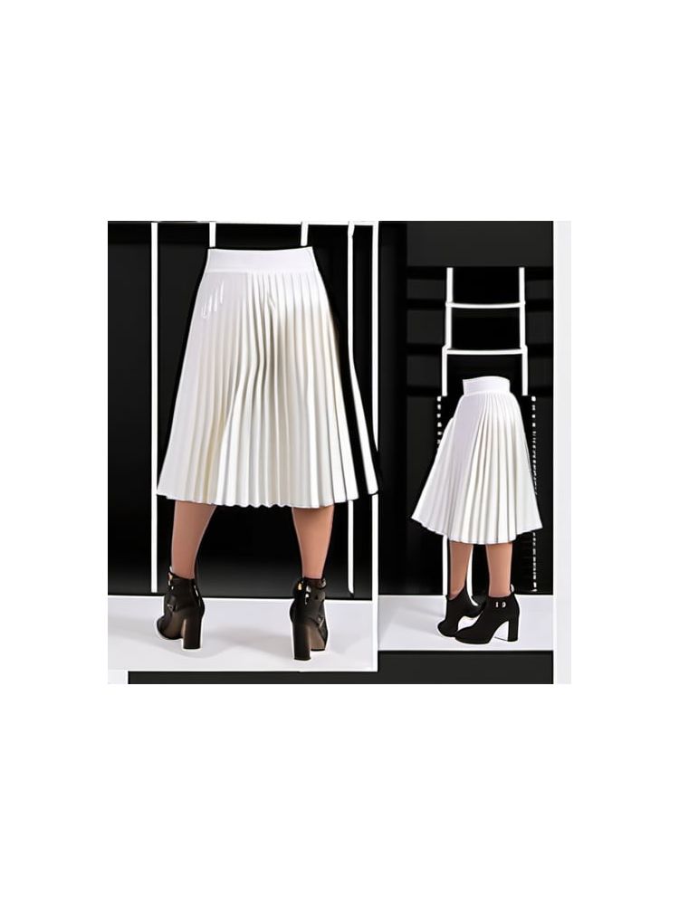 Pleated Midi Skirt - Deluxe