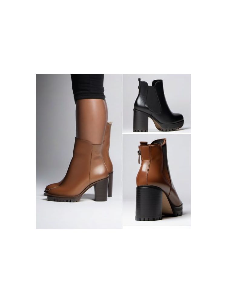 Leather Ankle Boots - Classic