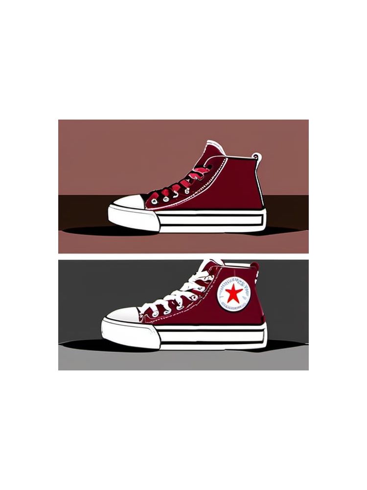 Canvas High-Top Sneakers - Plus