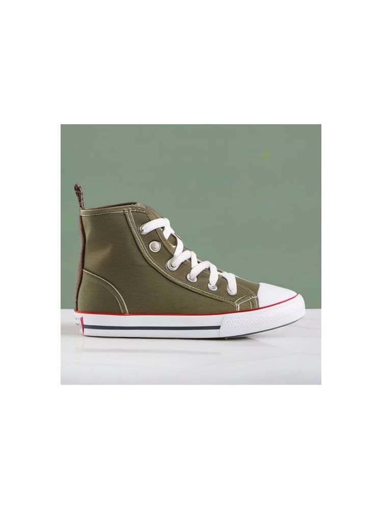 Canvas High-Top Sneakers - Advanced