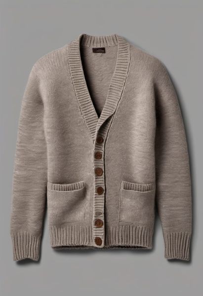 Slate Alpaca-blend Cardigan Knit