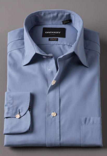 Brushed Band-collar Shirt