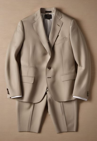 Wool-mohair Wide Trouser