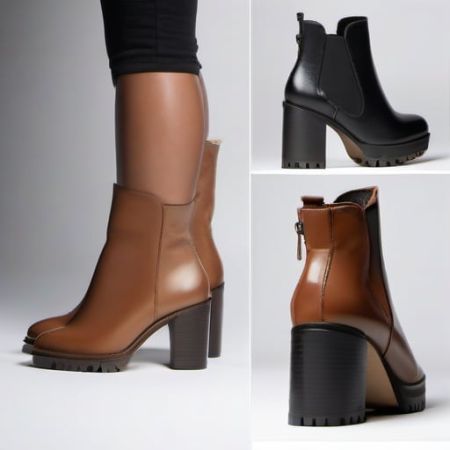 Leather Ankle Boots - Classic